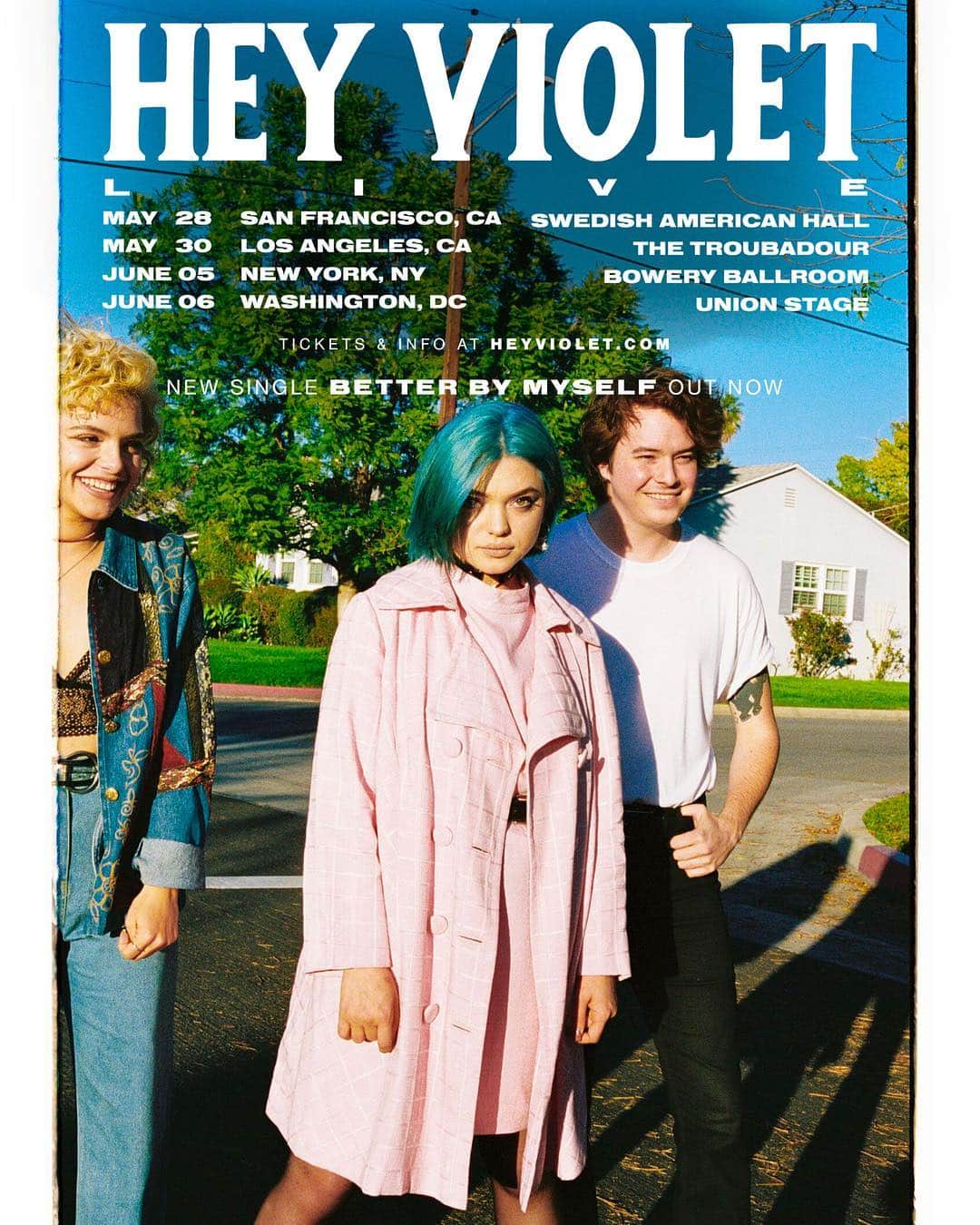 HEY VIOLETのインスタグラム：「would u kindly..... mark ur calendars...????!!!?? #heyvioletlive」