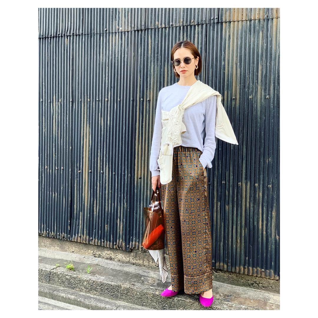 二ノ宮和佳子のインスタグラム：「GW FASHION  #maisonmargiela #fumikauchida #aewenmatoph #mykita #nananana」
