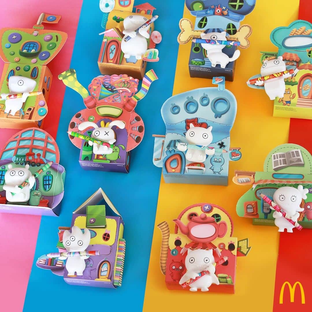 McDonald's Philippinesのインスタグラム：「Discover ten NEW Ugly Dolls toys who will show us the beauty of loving yourself! Head over to McDo and get one with every Happy Meal! Available now on McDelivery.」