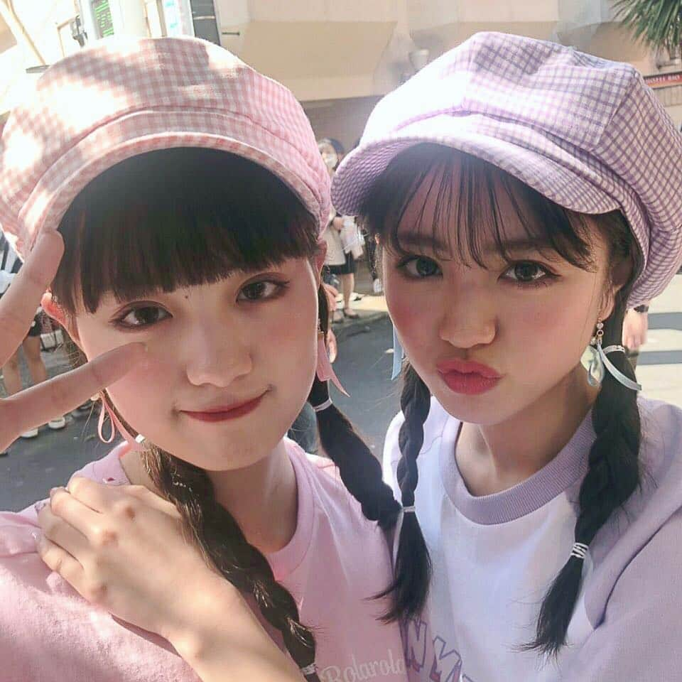 Popteenさんのインスタグラム写真 - (PopteenInstagram)「明日発売6月号Popteenオフショット💖💖のあのん双子っぽコーデ😘 最新オルチャン トレンド&新大久保の映えスポットを紹介してるから、GW遊びに行くときに参考にしてね🇰🇷💘 #popteen#のあにゃん#のんのん#双子コーデ#2コ1#ツインルック#キャスケット#三つ編み#韓国#新大久保#オルチャン#タピオカ#jk#gw#令和#トレンド#インスタ映え#コスメ#韓国メイク#オルチャンメイク#韓国ファッション#パステル#6月号」4月29日 13時19分 - popteen_official