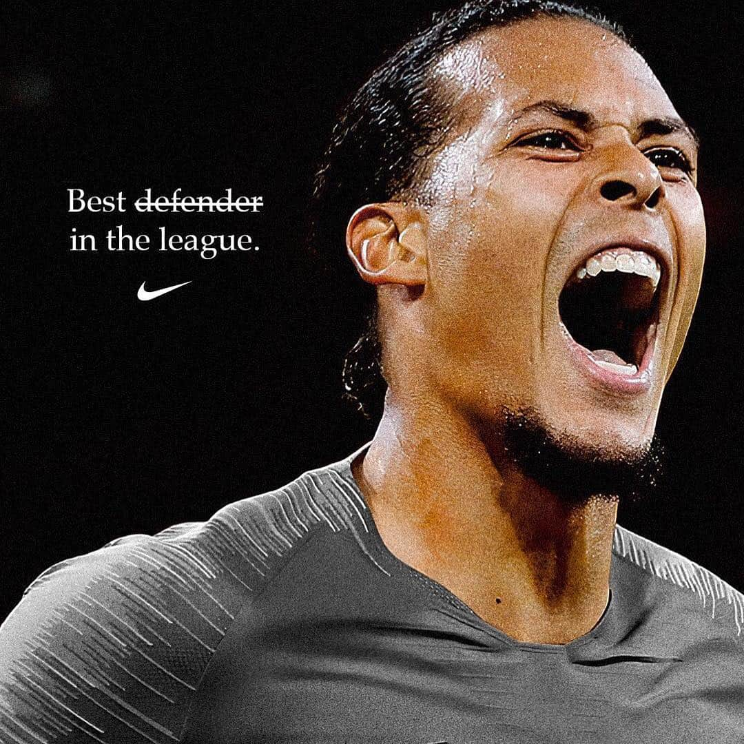 ナイキフットボールさんのインスタグラム写真 - (ナイキフットボールInstagram)「Unrivaled. #justdoit ⠀ ⠀ ⠀ ⠀ @virgilvandijk wins the @the_pfa Player’s Player of the Year 2019 🏆 ⠀ ⠀ ⠀ ⠀ #VirgilVanDijk #VVD #POTY #EPL #NikeFootball #NikeSoccer #Nike #Soccer #Football」4月29日 6時43分 - nikefootball