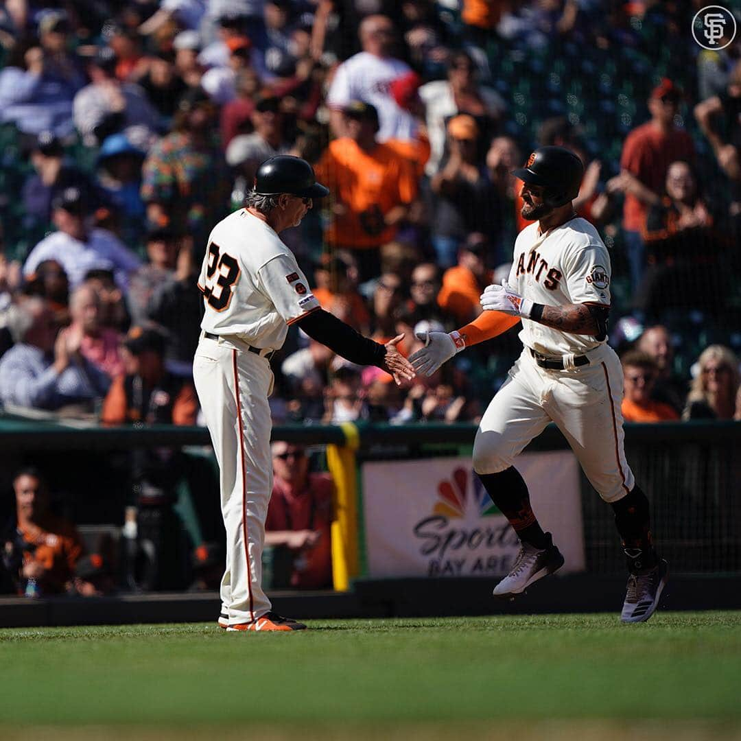 サンフランシスコ・ジャイアンツさんのインスタグラム写真 - (サンフランシスコ・ジャイアンツInstagram)「Kevin Pillar’s 18th RBI this month 💪 #SFGiants」4月29日 8時58分 - sfgiants