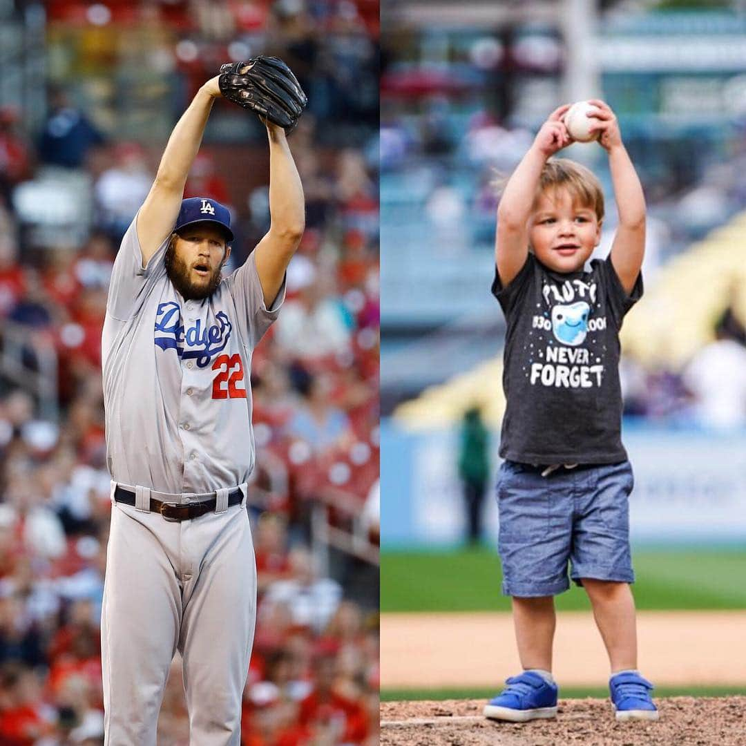 MLBさんのインスタグラム写真 - (MLBInstagram)「Charley Kershaw: Like father, like son. 😍」4月29日 9時27分 - mlb