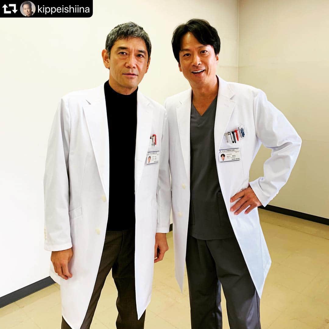 WOWOW「プラージュ」さんのインスタグラム写真 - (WOWOW「プラージュ」Instagram)「#repost @kippeishiina ・・・ #神の手#WOWOW#杉本哲太#コードブルー でもドクター仲間でした^_^」4月29日 9時36分 - wowowofficial