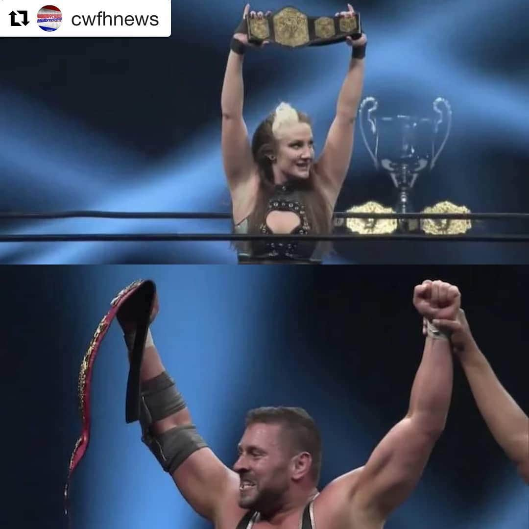 デヴィッド・アークエットさんのインスタグラム写真 - (デヴィッド・アークエットInstagram)「Two of the BEST! #Repost @cwfhnews ・・・ Congrats to Colt Cabana winning the NWA National Championship from Willie Mack and Allysin Kay winning the vacant NWA Worlds Women's Championship against Santana Garrett last night at the NWA Crockett Cup event!  @coltcabana @willie_mack @sienna @santanagarrett @nwa @lagana @williampcorgan  #NWA #OneNation #CrockettCup」4月29日 10時35分 - davidarquette