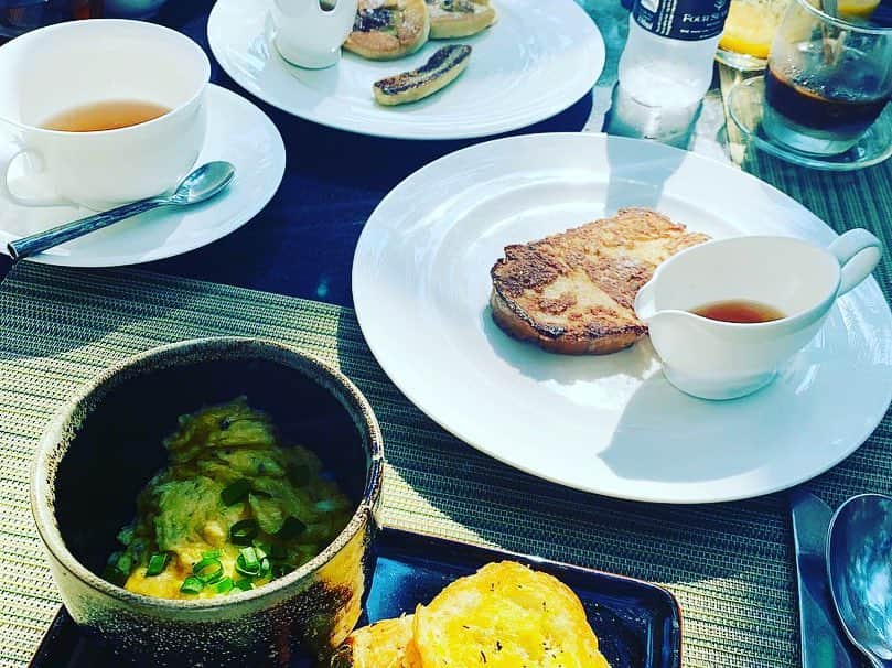 会田幸恵さんのインスタグラム写真 - (会田幸恵Instagram)「着替えて朝食へ。 朝からもりもり。これから海へ🏖」4月29日 11時07分 - yukie.aida