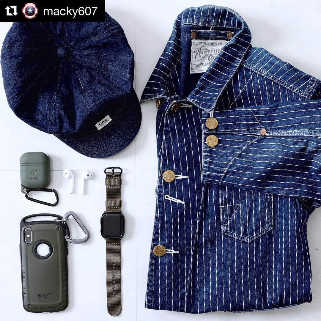 ROOT CO. Designed in HAKONE.さんのインスタグラム写真 - (ROOT CO. Designed in HAKONE.Instagram)「. @macky607 様、ご愛用ありがとうございます。 ・ Repost from @macky607 おはこんばんちは！ . Necessary items . John Wick: Chapter3 Parabellum . 生活に なくてはならないアイテム . . . . . 「ジョン・ウィック」第3弾の公開日が決定しました。 日本公開は2019年10月です。 . 海外では5月中旬に公開されるというのに....... . #ues #uesdenim #ウエス #denimcasquette #デニムキャスケット  #pherrows #フェローズ #wabashcoverall #ウォバッシュカバーオール  #applewatchseries4 #アップルウォッチのある生活 #natoベルト  #airpods #airpods便利すぎ  #iphonexs #rootco #gravityshock  #johnwickchapter3parabellum #johnwickchapter3 #johnwick3 #ジョンウィックチャプター3 #ジョンウィック3 #ジョンウィックパラベラム #ジョンウィック3パラベラム  #ilovemovies #映画好き  #映画界の回し者  #映画会社の回し者  #nomovienolife」4月29日 12時03分 - root_co_official