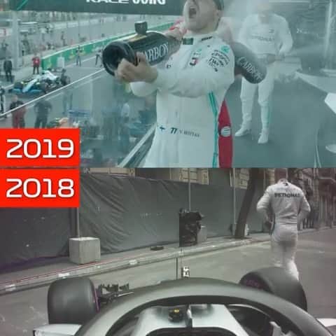 のインスタグラム：「Baku, the one that got away... No more! ✊ #MondayMotivation • #MercedesAMGF1 #Mercedes #AMG #F1 #PETRONASmotorsports #VB77 #AzerbaijanGP #Baku #Repost 📹 x @f1」
