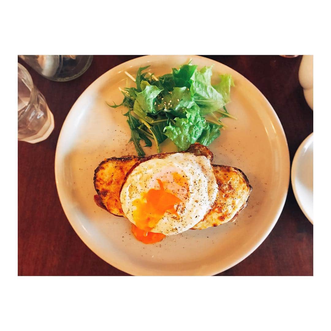 森脇加奈子さんのインスタグラム写真 - (森脇加奈子Instagram)「クロックなら、 ムッシュよりマダム🍳 #food #croquemadame」4月29日 22時58分 - canaco316
