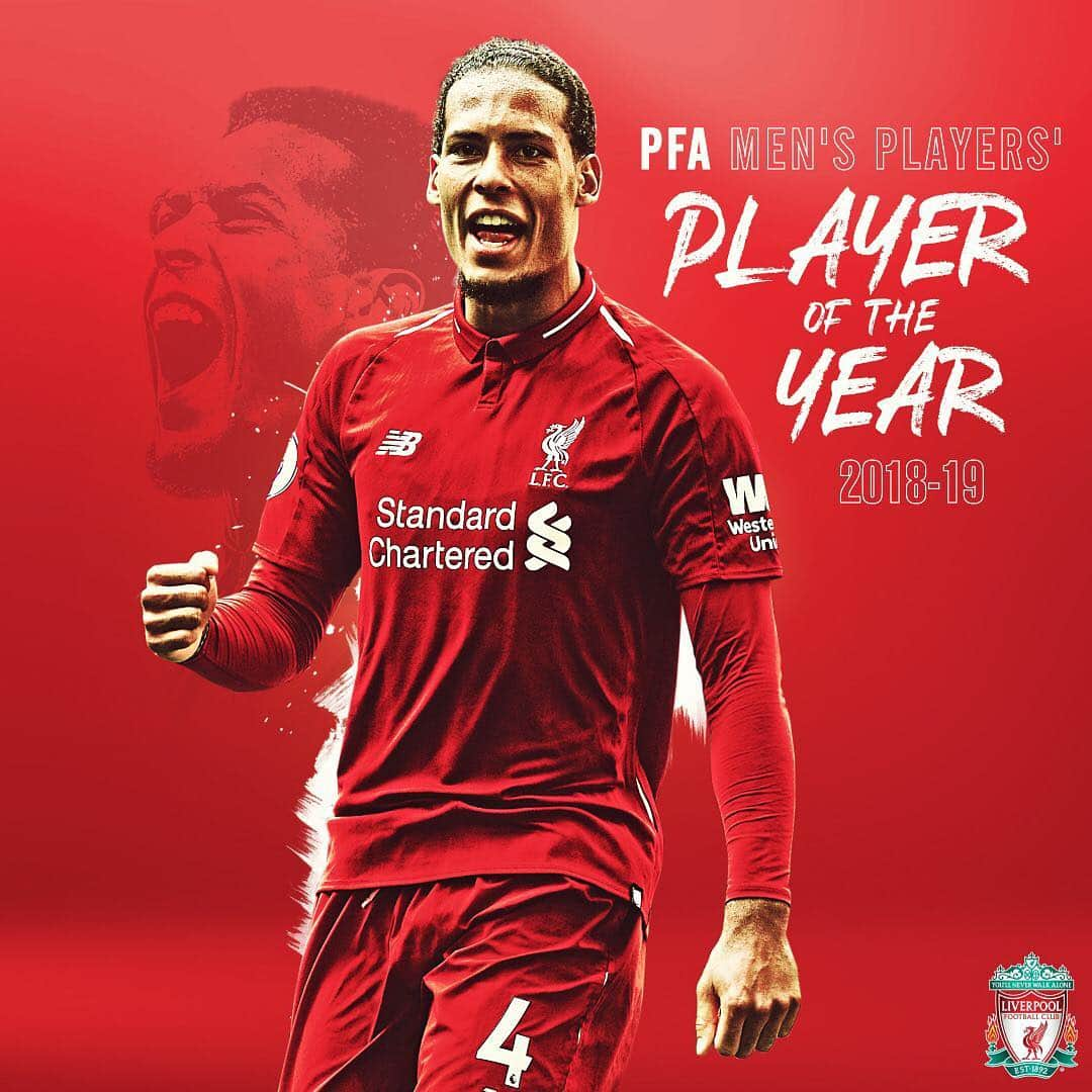 リヴァプールFCさんのインスタグラム写真 - (リヴァプールFCInstagram)「BOSS! ✊ #PFAawards #LFC #LiverpoolFC #VanDijk」4月29日 15時57分 - liverpoolfc