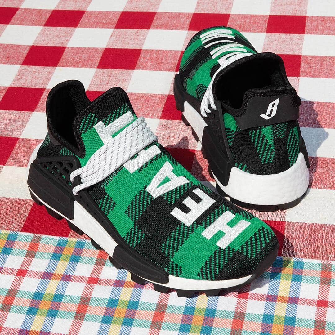 adidas Originalsさんのインスタグラム写真 - (adidas OriginalsInstagram)「We partner with the iconic @BBCIceCream on two colorways of the HU NMD, with an all-over application of the brand’s distinctive Digijack pattern. Green arrives exclusively at Billionaire Boys Club locations and blue lands at adidas stores and adidas.com from May 3rd. . See more at adidas.com/Pharrell」4月29日 16時50分 - adidasoriginals