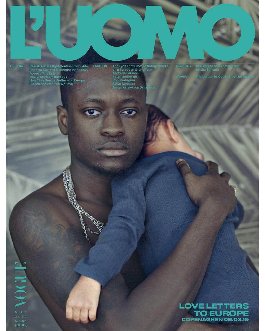 Vogue Italiaさんのインスタグラム写真 - (Vogue ItaliaInstagram)「@luomovogue ✨ On Newsstands TODAY!  In the wake of the European Elections our new issue of L’Uomo is a Love Letter to Europe. 🇪🇺✨ Our new special issue dedicated to Europe. #WELOVEU #LUOMOLovesEU Editor in chief @efarneti  Creative director @thomasperssonstudio  Deputy editor in chief @mralanprada  Fashion @franragazzi @mirtatrastulli ✨ ‘WE THE PEOPLE OF EUROPE’ featuring Kofi Lawson from Denmark photographed by @smetana_cecile. ‘Kofi did not move to Denmark because of poverty or a lack of options. He came to Denmark because his family chose to come. I photographed Kofi because his story reveals another side to the story of immigrants in Europe. He’s originally from Ghana and is a wonderful father to two children. He lives and works in Copenhagen.’ #CecileSmetanaBaudier The European Union has a population of 512 million people spread across 28 different member states (at the time of writing, at least). That means the bloc has the third largest population in the world, after only China and India, and is more populous by 180 million than the United States of America. So, how to provide a representative cross-section of such a huge swathe of humanity? The answer, of course, is that you can’t: the depth and intensity of cultural diversity defies such homogenisation. Instead L’Uomo asked 20 photographers from across Europe to portray individuals whose remarkable and unique attributes are, as they explain, precious facets in the infinitely rich and various fabric of the place we are privileged enough to call home.’ Discover all the 20 selected photographers by @alessiaglaviano and @chiaranonino in our new issue.」4月29日 17時06分 - vogueitalia