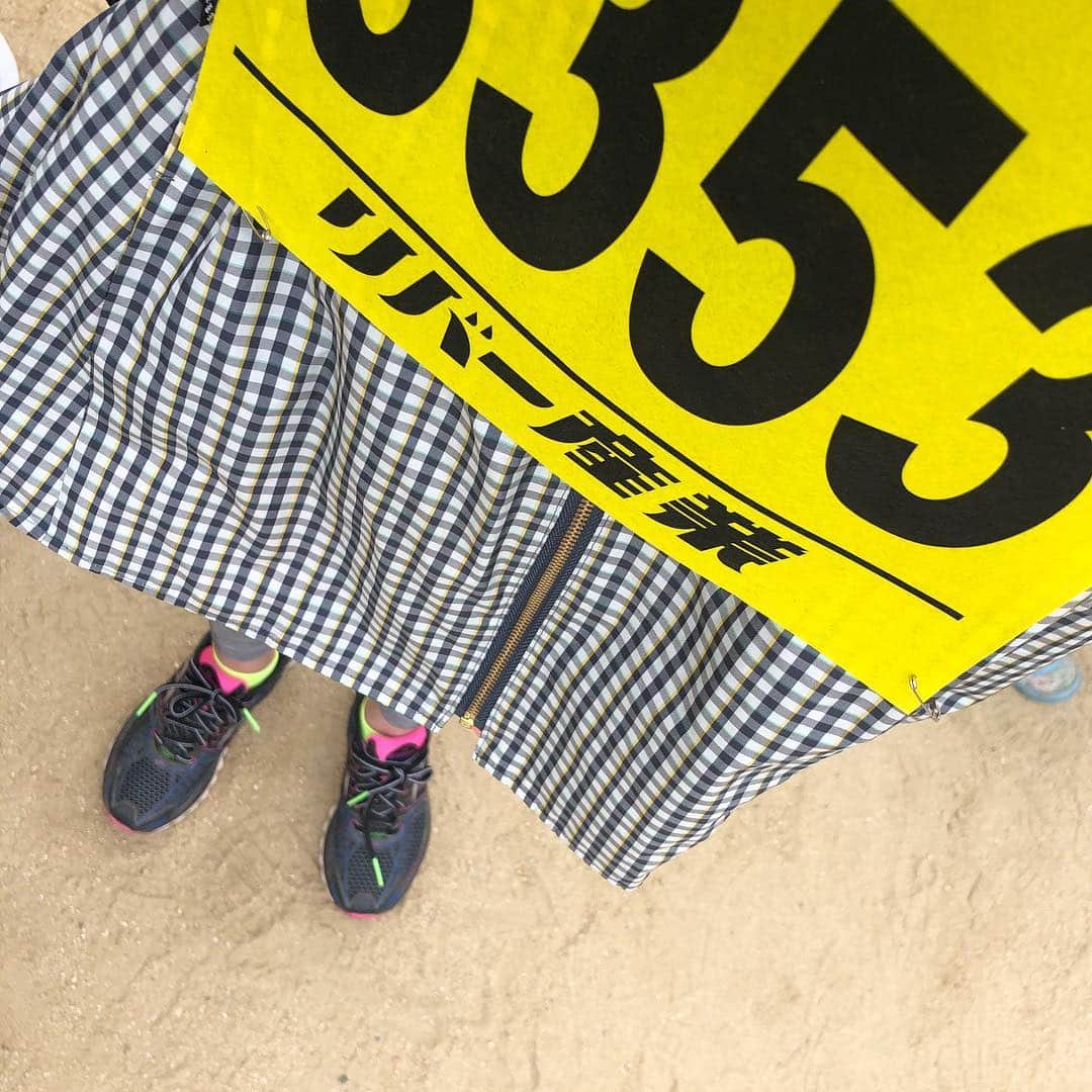 外村久美子さんのインスタグラム写真 - (外村久美子Instagram)「🏃‍♂️ 平成最後の🏃‍♂️running 去年より成長した子供達 去年より老化した母 タイムにハッキリと表れてまひたw  風邪ひいてまんねん🤧いい訳w  #ファミリーラン #running」4月29日 17時18分 - kummy153