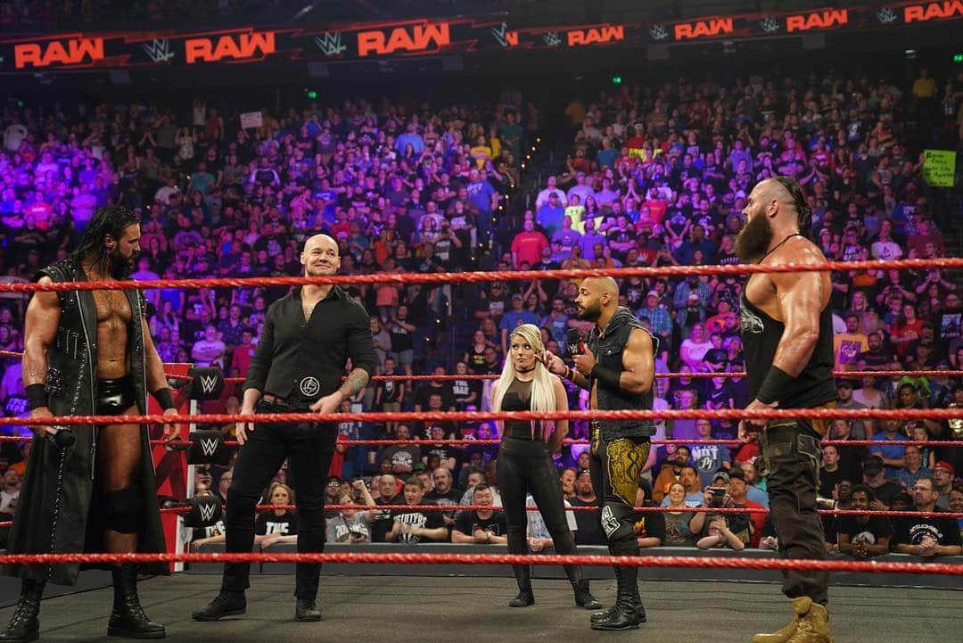 WWEさんのインスタグラム写真 - (WWEInstagram)「As seen on #MomentOfBliss, @dmcintyrewwe, @baroncorbinwwe, @kingricochet & #BraunStrowman will be representing #Raw in the Men’s #MITB Match!」4月30日 9時12分 - wwe