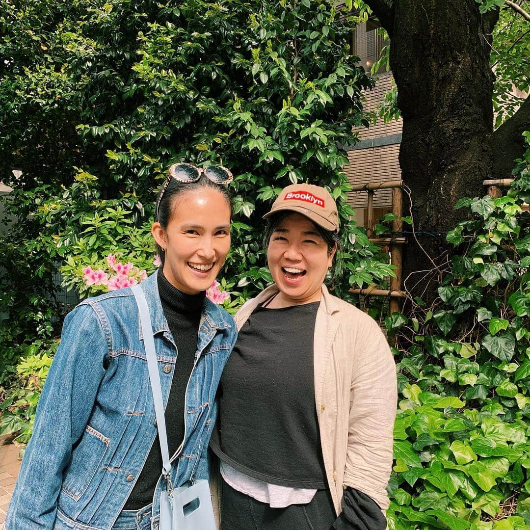 金原杏奈のインスタグラム：「Catch up with @hikokonami 🗼💘 プロジェクトが始まるの楽しみだ〜！！」