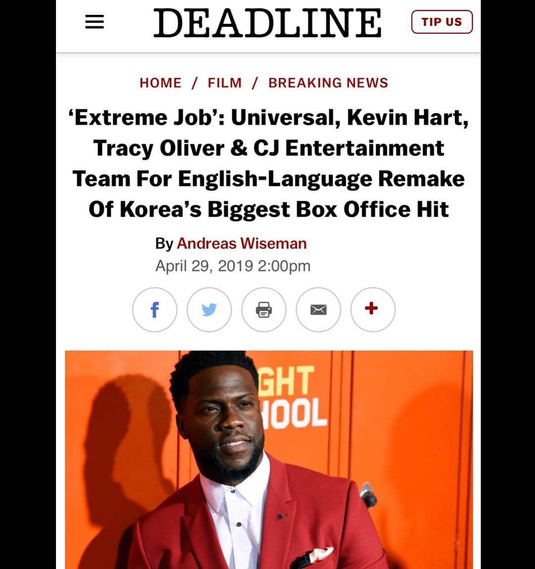 ケビン・ハートさんのインスタグラム写真 - (ケビン・ハートInstagram)「Let's gooooooooo HartBeat Productions....」4月30日 8時45分 - kevinhart4real