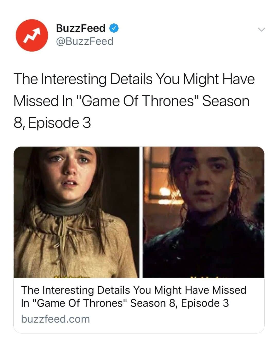 BuzzFeedさんのインスタグラム写真 - (BuzzFeedInstagram)「Did you catch all of these details from last night's #GameOfThrones? 👉 Link in bio 👀⚔️」4月30日 9時01分 - buzzfeed