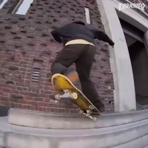 スラッシャーのインスタグラム：「Drop a part like this and you need your name on the bottom of a board ✔️ Watch @jaakkoojanen’s new PRO part for @elementbrand on ThrasherMagazine.com 📡」