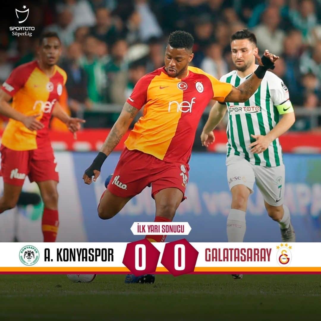 ガラタサライSKさんのインスタグラム写真 - (ガラタサライSKInstagram)「İlk Yarı Sonucu: Atiker Konyaspor 0-0 Galatasaray #KNYvGS」4月30日 2時53分 - galatasaray