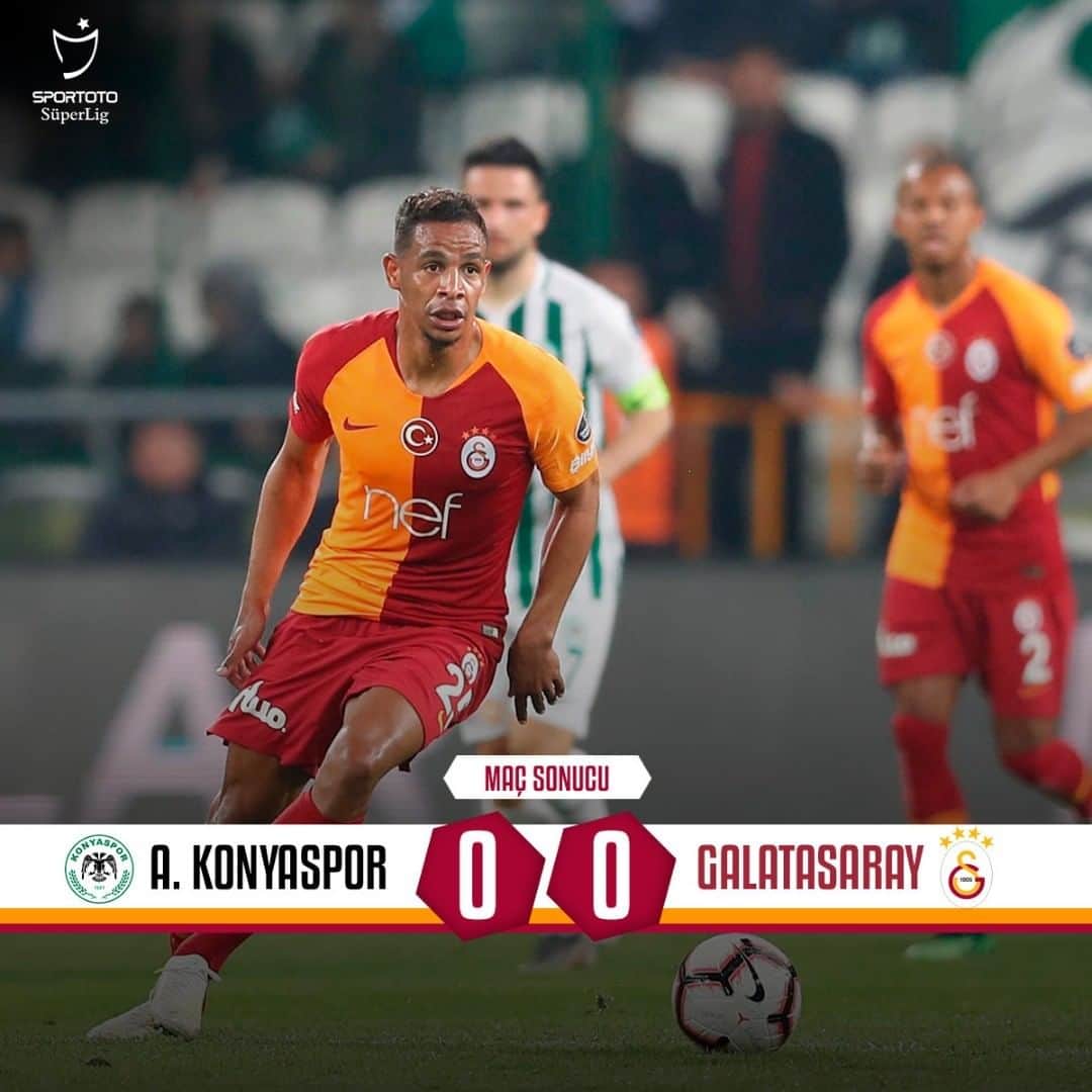 ガラタサライSKさんのインスタグラム写真 - (ガラタサライSKInstagram)「Maç sonucu: Atiker Konyaspor 0-0 Galatasaray #KNYvGS」4月30日 4時02分 - galatasaray