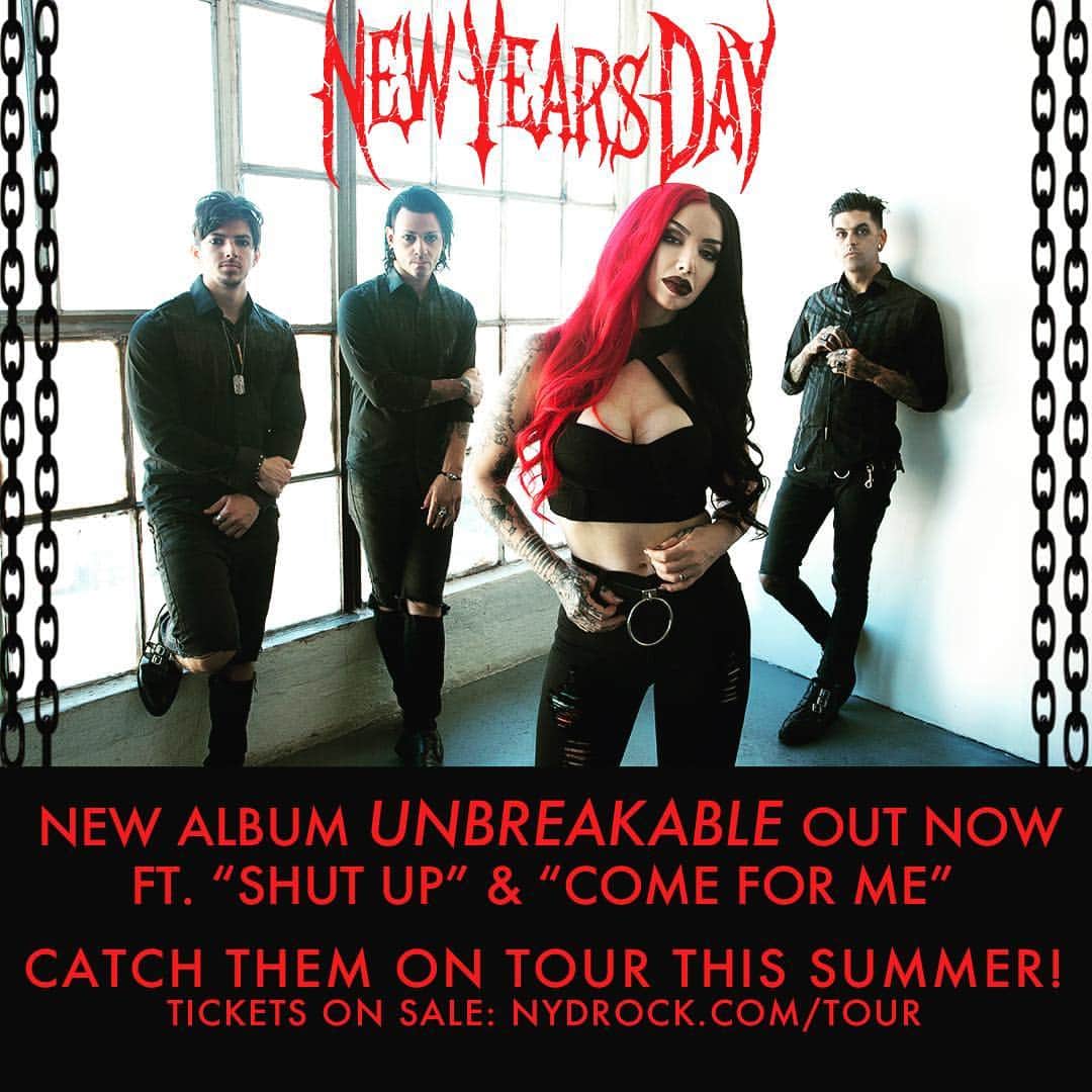 Alternative Pressさんのインスタグラム写真 - (Alternative PressInstagram)「Hello @altpress ! New Years Day here! We are getting ready to start our Altpress Instagram take over, join us while we are on tour with @ice9kills @fromashestonew and @fallinginreverse , have you checked out our new album #unbreakable yet? What’s your favorite song from it???? @nydrock #metal #rock #music #girlpower」4月30日 4時52分 - altpress