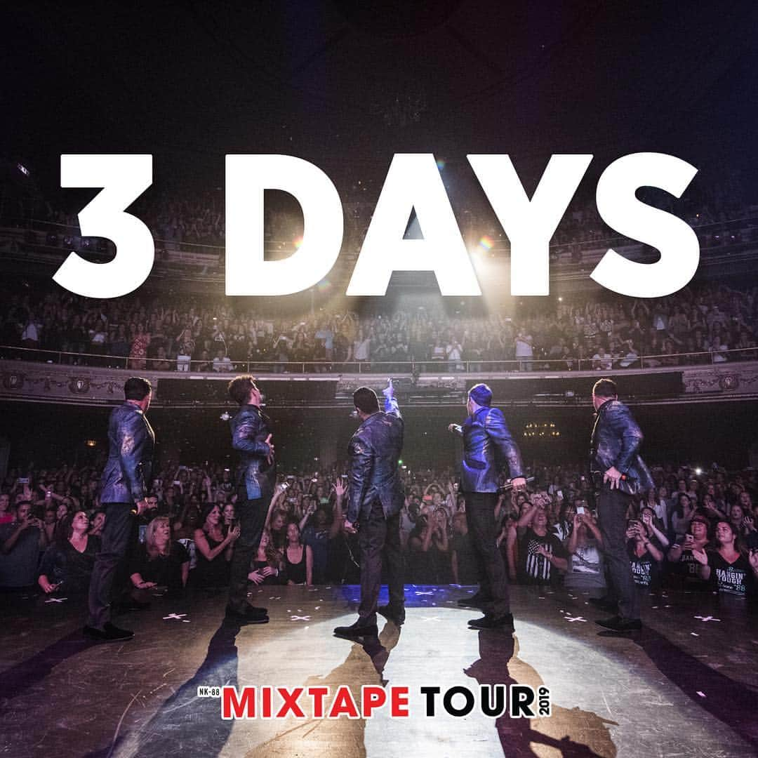 ニュー・キッズ・オン・ザ・ブロックさんのインスタグラム写真 - (ニュー・キッズ・オン・ザ・ブロックInstagram)「3 days until #MixtapeTour...」4月30日 5時17分 - nkotb