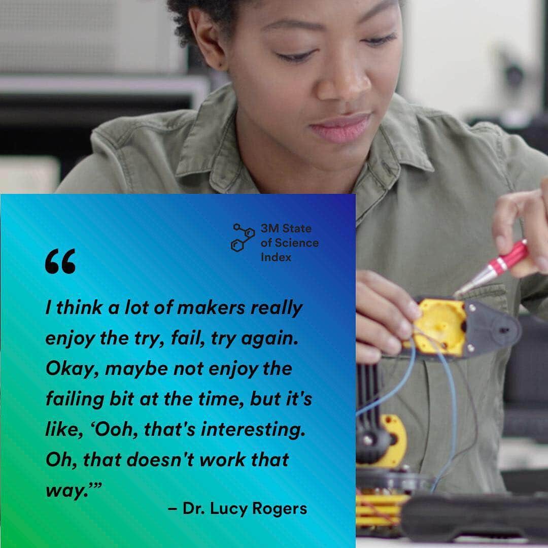 3M（スリーエム）さんのインスタグラム写真 - (3M（スリーエム）Instagram)「What makes a #maker culture? Explore hands-on science with @drlucyrogers in this episode of the Science Champions #podcast. Listen now by clicking the link in bio. #CelebrateScience」4月30日 6時53分 - 3m