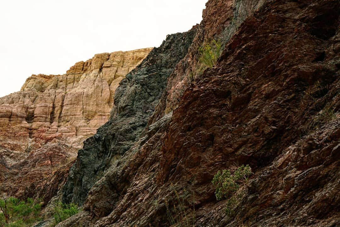 コートニー・ヒックスさんのインスタグラム写真 - (コートニー・ヒックスInstagram)「Let's just say that the Painted Canyon  and Ladder Canyon are aptly named. Swipe to see both. #somanycolors #greenrocks #pinkrocks #stripedmountains #ladders #somanyladders」4月30日 7時21分 - courtneynhicks