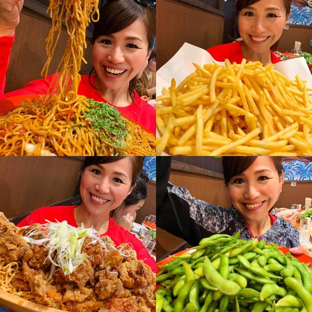 のインスタグラム：「平成最後に毎年恒例のMYK運動会！その後の打上げはこんな感じでした！流石に食べすぎ！！！！#myk #重太 #重太みゆき #印象評論家 #印象道 #ご馳走 #巨大料理」