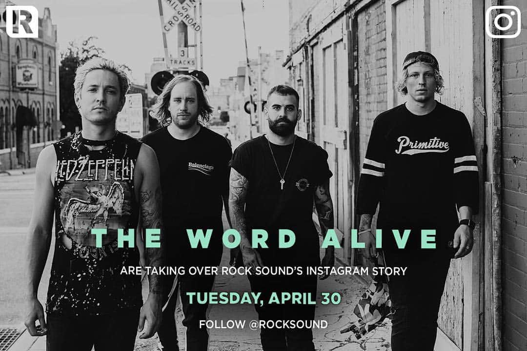 Rock Soundさんのインスタグラム写真 - (Rock SoundInstagram)「Today! All day! We have The Word Alive taking over our Instagram story from the start of their European tour!」4月30日 17時52分 - rocksound