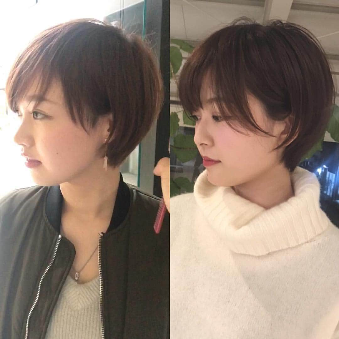 ショートヘアカタログ・紺野 善仙さんのインスタグラム写真 - (ショートヘアカタログ・紺野 善仙Instagram)「長さを感じるショート #紺野ショート」4月30日 18時21分 - nori190