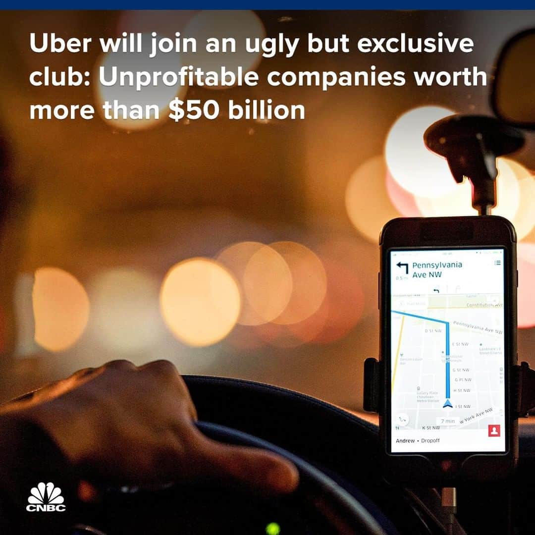 CNBCさんのインスタグラム写真 - (CNBCInstagram)「Key points:⁣ ⁣ ▪️When Uber starts trading publicly in the coming weeks, it will join a less-than-desirable club of U.S. companies worth at least $50 billion that are losing money.⁣ ⁣ ▪️Uber faces a challenge as it moves from the Bay Area, where investors fund futuristic projects, to Wall Street, where wealth managers are focused on financial performance.⁣ ⁣ ▪️The ride-sharing company reported an operating loss of $3 billion in 2018 after losing more than $4 billion the prior year.⁣ ⁣ To read more about Uber’s IPO, click the link in bio.⁣ *⁣ *⁣ *⁣ *⁣ *⁣ *⁣ *⁣ *⁣ #uber #ipo #markets #investing #rideshare #technology #techcompany #innovation #siliconvalley #bayarea #business #businessnews #cnbc⁣」4月30日 9時26分 - cnbc