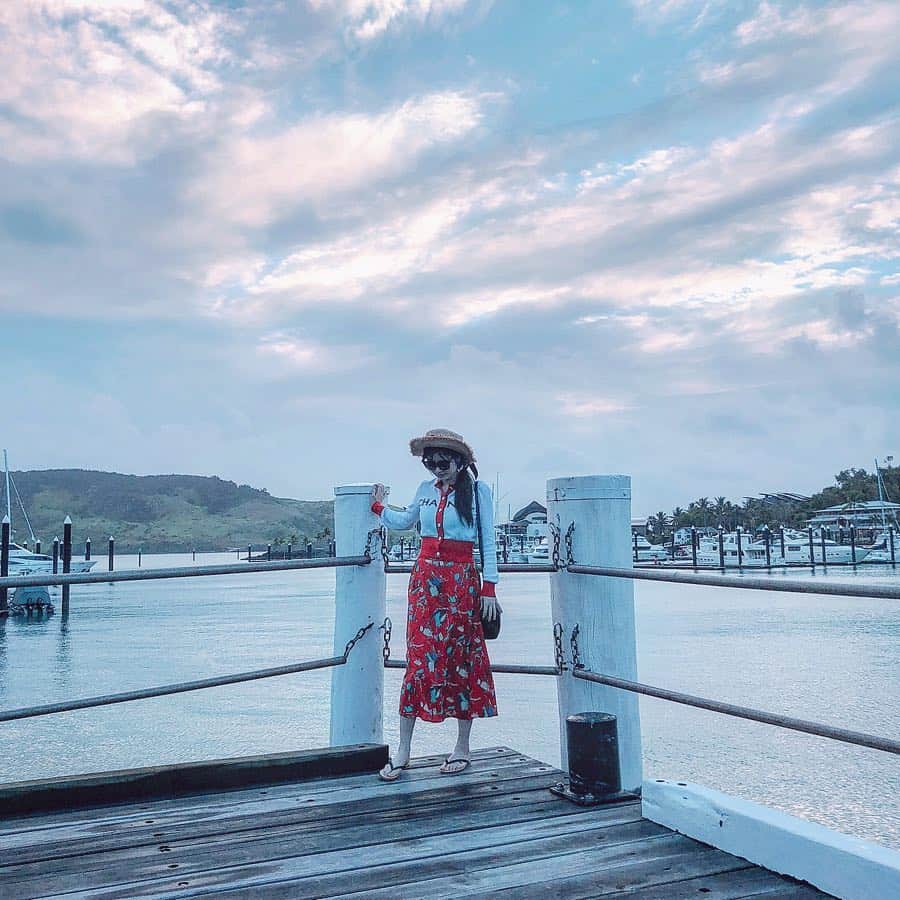 清水彩子のインスタグラム：「水着撮影でハミルトン島へ  素敵な島💕  #hamiltonisland #ハミルトン島  #オーストラリア#🇦🇺#australia  #trip#海外#✈️ #chanel#シャネル」