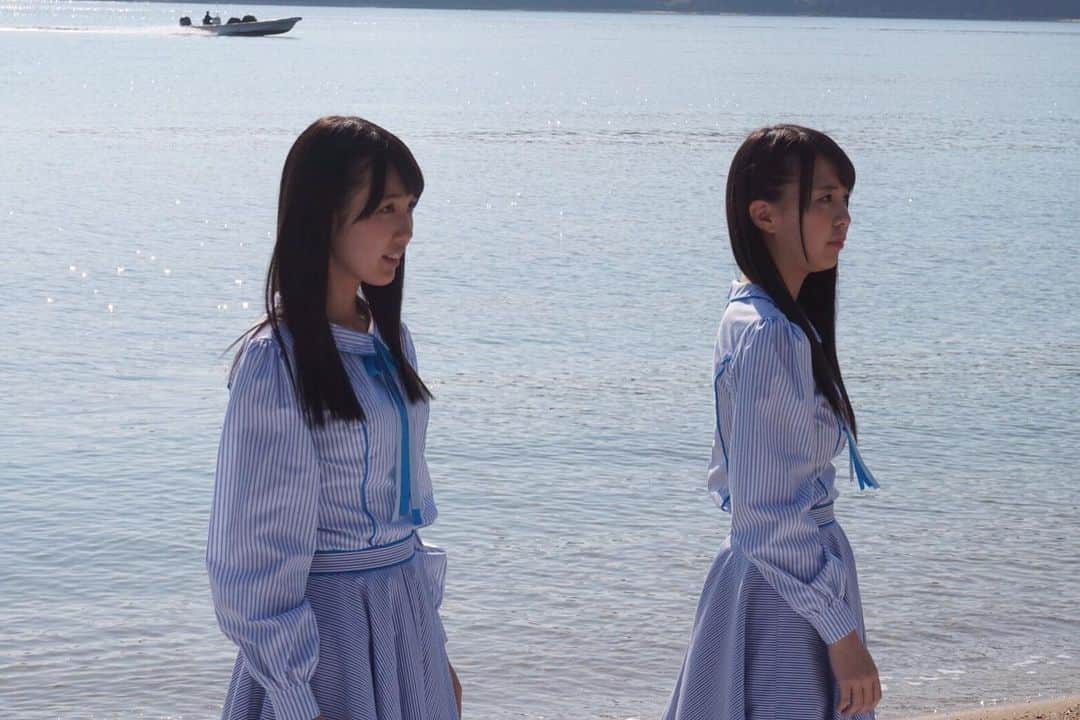 STU48さんのインスタグラム写真 - (STU48Instagram)「* 「瀬戸内の声」のミュージックビデオ撮影時🌊 まひももコンビです☺️ * #STU48 #門田桃奈 #谷口茉妃菜 #瀬戸内の声 #平成最後の日」4月30日 14時55分 - stu48.official