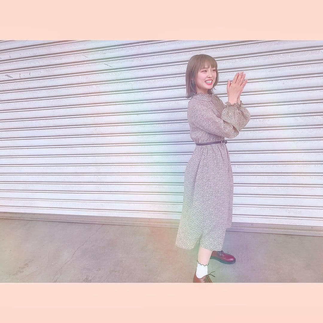 山田菜々美のインスタグラム：「. 私服🐛 . #握手会 #私服 #ワンピース」