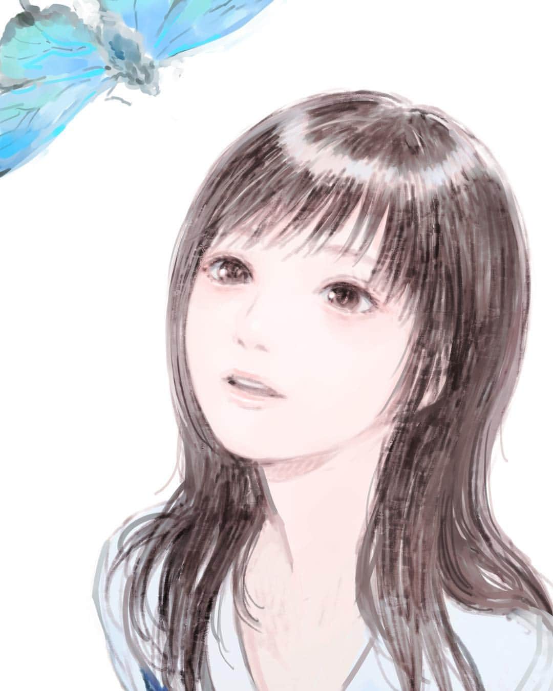 岸田メルさんのインスタグラム写真 - (岸田メルInstagram)「#schoolgirl #illustration #artwork #drowings」5月1日 2時17分 - kishidamel