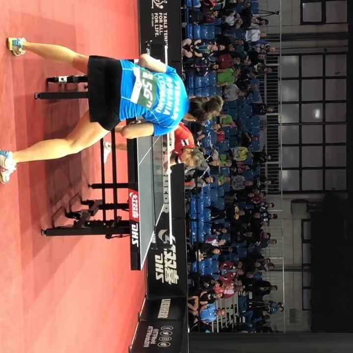 WU Yueのインスタグラム：「Some great points from worlds 🏓🏓」