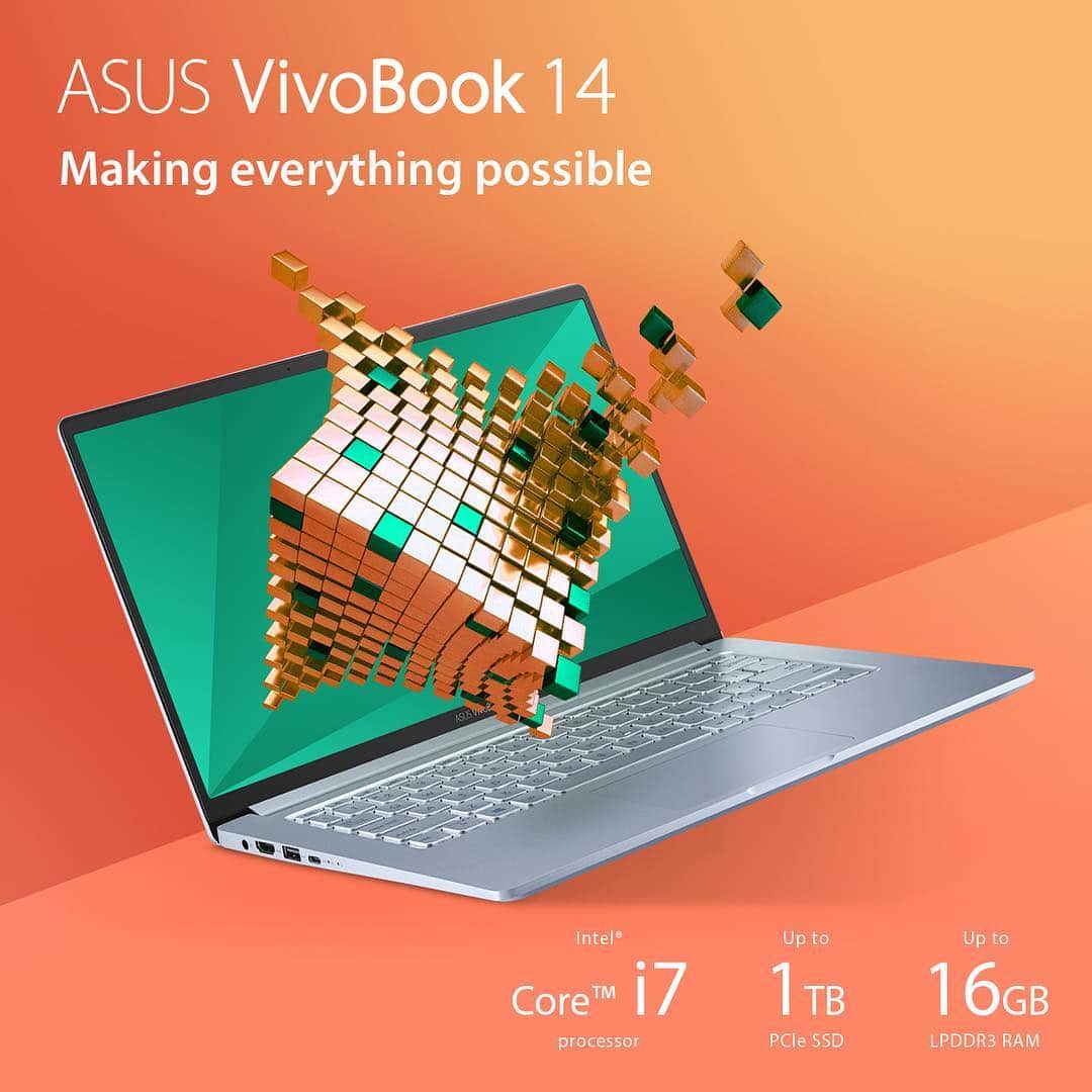 ASUSさんのインスタグラム写真 - (ASUSInstagram)「#VivoBook 14 lets you immerse yourself in work, play, and whatever you set out to do. #WowTheWorld」4月30日 19時55分 - asus