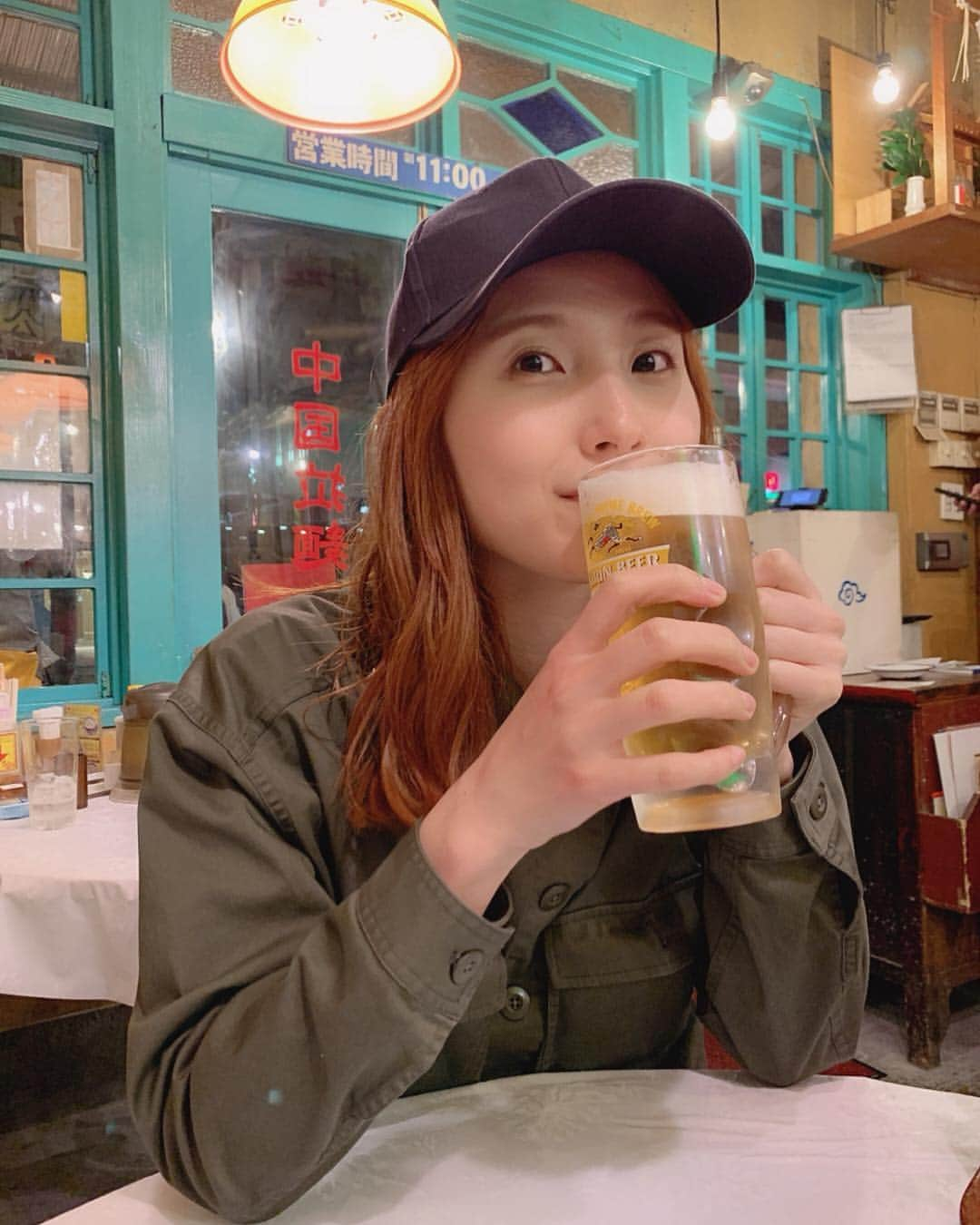 内山命のインスタグラム：「美味しすぎて泣けてくる🍺 令和でも美味しいお酒いっぱい飲むぞ〜🍺 #キリンビール #🍺 #飲酒タグラム」