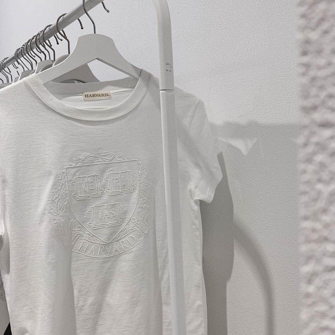 Ameri vintageさんのインスタグラム写真 - (Ameri vintageInstagram)「✔︎Restock & preorder 05.01(wed.)12:00 HARVARD UNIVERSITY EMBROIDERY TEE delivery：in mid Jun color:white . #ameri #amerivintage #tshirt #shopping #fashion #japan」4月30日 20時30分 - amerivintage