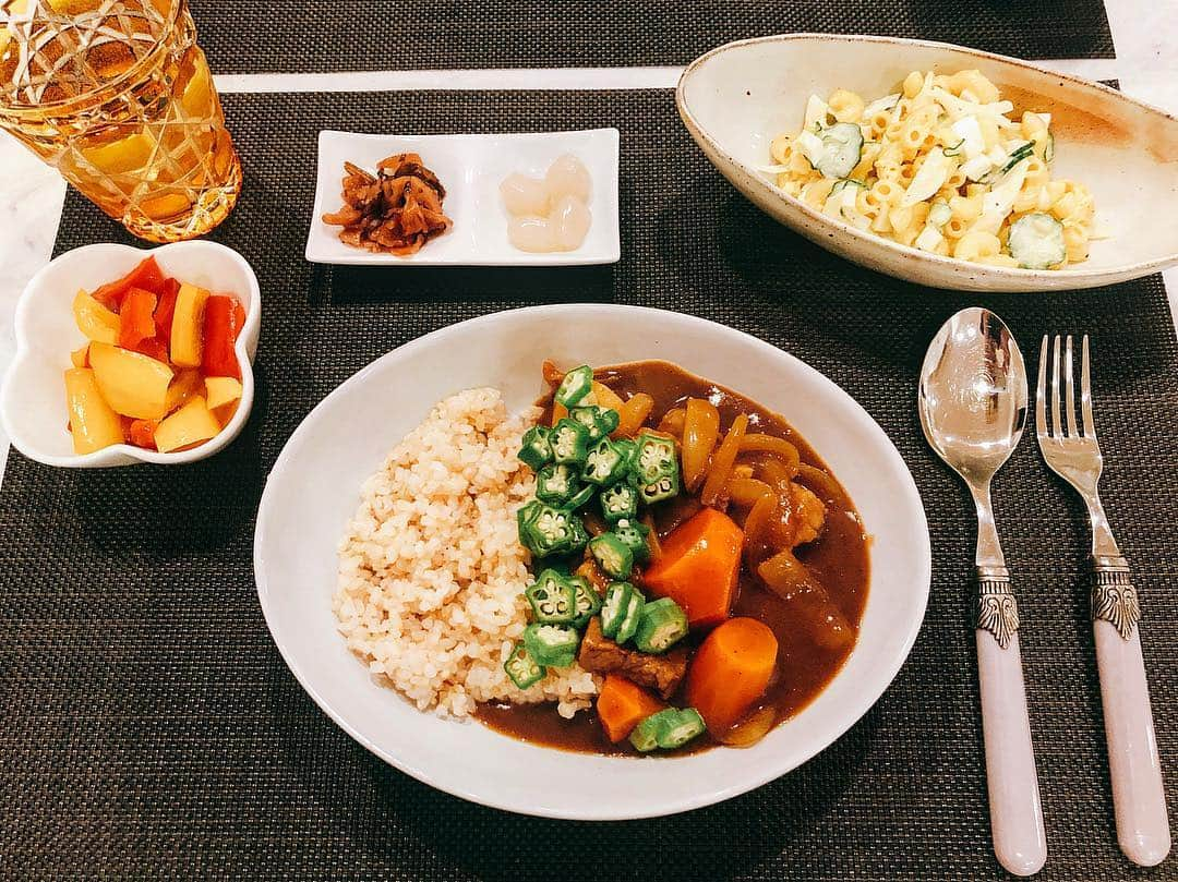 篠田麻里子さんのインスタグラム写真 - (篠田麻里子Instagram)「平成最後飯 野菜カレー🍛#平成ありがとう #maricooking」4月30日 21時01分 - shinodamariko3