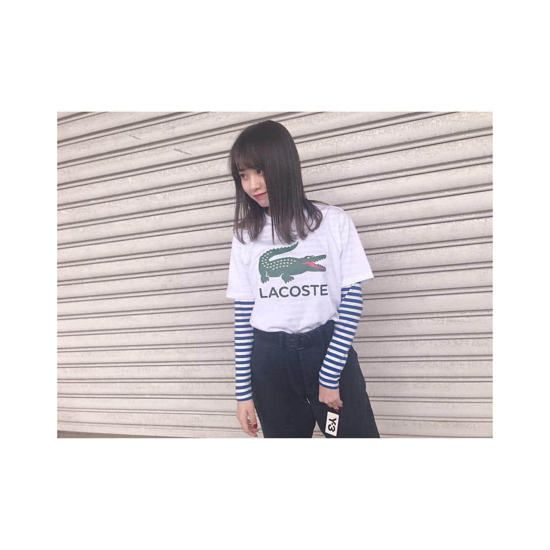 横山結衣さんのインスタグラム写真 - (横山結衣Instagram)「#今日の私服  #lacoste  #buzzricksons  #beams  #y3  #drmartens」4月30日 21時42分 - yoko_yui_team8