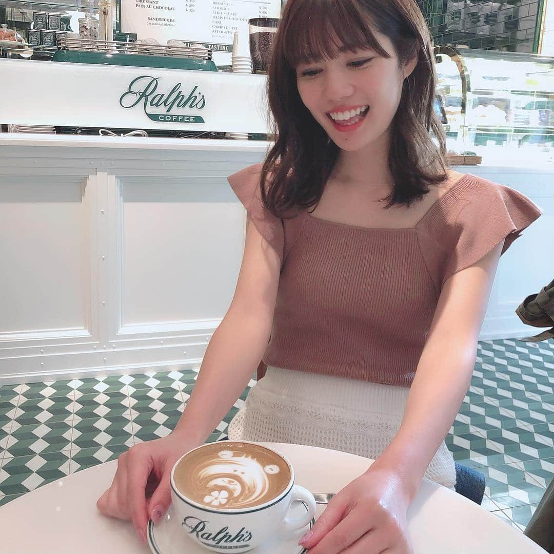 鈴木茉由さんのインスタグラム写真 - (鈴木茉由Instagram)「くまラテ 🐻❤️ お店かわいかった~💕💕 . @mercuryduo_com @mercuryduo_styling #MERCURYDUO #selfie #instagood #instapic #instafashion #instalike #like #love #pink #コーデ #コーディネート #表参道カフェ」4月30日 21時47分 - mayu__09