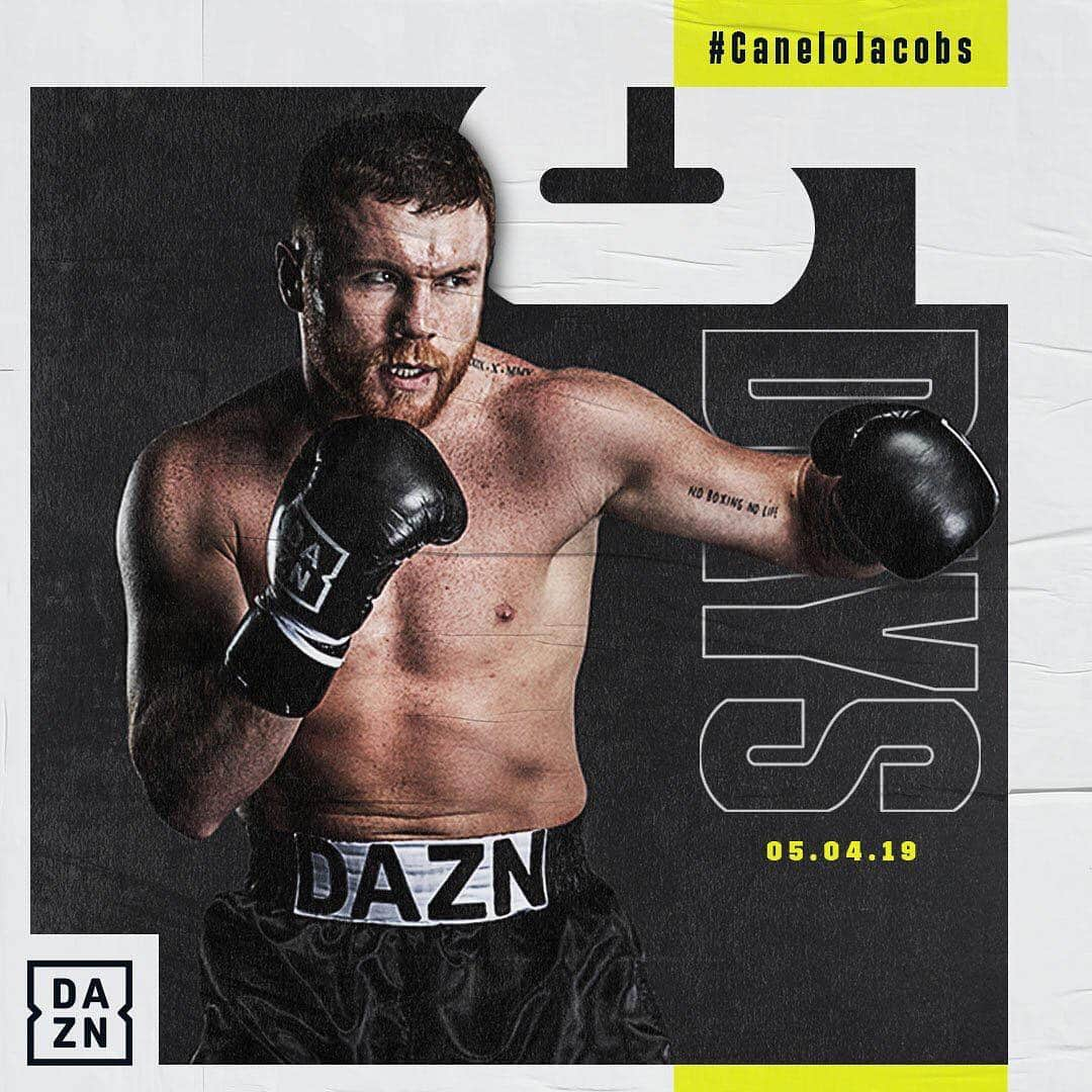 DAZN JAPANさんのインスタグラム写真 - (DAZN JAPANInstagram)「. ／ ビッグマッチまであと５日🥊 #カネロ×#ジェイコブス🏆 ＼ . 🏆世界ミドル級3冠統一戦 🗓5/5 (日) 11:00 (日本時間) 📱DAZN.comで独占配信 . #WATCHDAZN  #ボクシングの新しい本拠地 #CaneloJacobs」4月30日 22時20分 - dazn_jpn