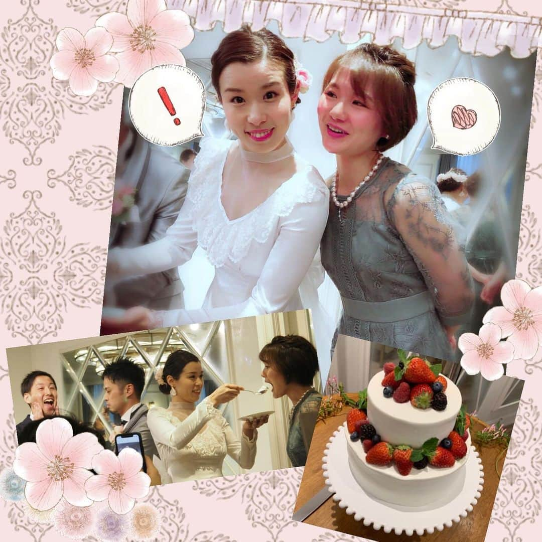 桜帆ゆかりさんのインスタグラム写真 - (桜帆ゆかりInstagram)「平成最後の結婚式👰💒🤵💓✨👏💍 🕊 ✨ 大好きな同期、#真輝いづみ さおちゃんの結婚式に参列してきました✨式場決まった時にちゃほ、絶対好き！って言ってくれて、すんごく可愛い式場だし、さおちゃんがプリンセスで👸🏻可愛いし綺麗だし眼福でした🙈💞 ✨ ✨ さおちゃんの優しさ・包容力にいつも甘えてしまいますが、旦那様はそんなさおちゃんを満面の笑みで受け止めてくれる本当に優しさに満ちた素敵な方なのです🤵👏 ✨ ✨ ✨ 恐れ多くも『サンクスバイト』でさおちゃんからケーキ🍰嬉しかったー❤️ ✨ ✨ ✨ 素敵すぎる結婚式に出席できて本当に嬉しかった🥰❤️ 令和も楽しみだなぁ😌 ✨ ✨ ✨ ✨ ✨ #happywedding  #平成最後  #平成最後の結婚式  #93期  #さおちゃんおめでとう  #サンクスバイト  #ほろ酔いでサプライズで呼ばれて  #酔っぱらいのおじさんが花嫁に絡んでる図  #今回も天使ちゃんたちに癒されてました」4月30日 23時36分 - chahoroo93