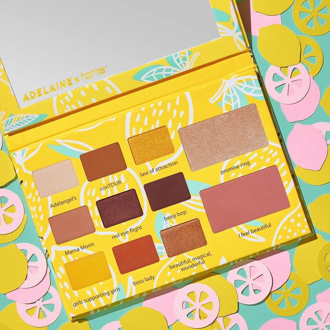 Tarte Cosmeticsさんのインスタグラム写真 - (Tarte CosmeticsInstagram)「DROP the name 👇 of your fave shade below from our LIMITED-EDITION #Adelainextarte eye & cheek palette! 🍋💛 @ultabeauty #crueltyfree #doubledutybeauty #GirlsSupportingGirls #Adelangels」4月30日 23時53分 - tartecosmetics