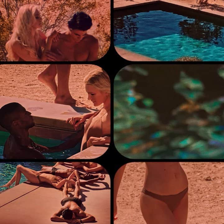 ジェシカ・スタムのインスタグラム：「ITS HERE 🔥☄️✨💦 Tom Ford Costa Azzurra Acqua @tomfordbeauty @tomford Photographer/Director: @stevenkleinstudio Creative Direction: @kstudio_ny Styling: @carineroitfeld Hair: @garrennewyork @thompriano Make-Up: @diane.kendal」