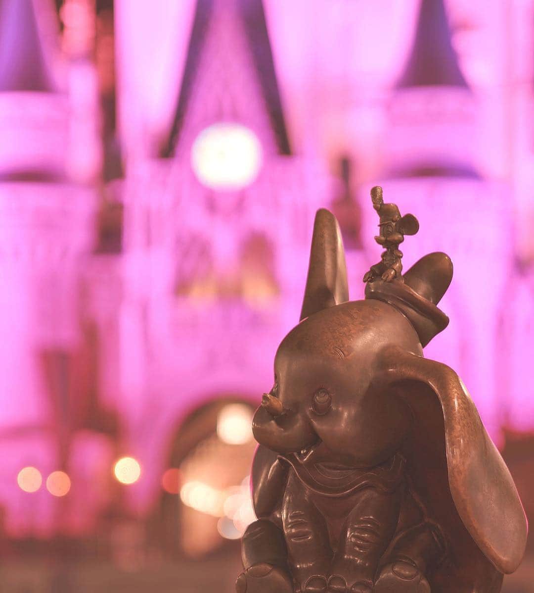 Walt Disney Worldのインスタグラム：「“The very things that held you down are going to carry you up and up and up!” – Timothy Q. Mouse 🐭🐘🌤 #Dumbo #MagicFeather #MagicKingdom (📷: @disneywithshannon)」