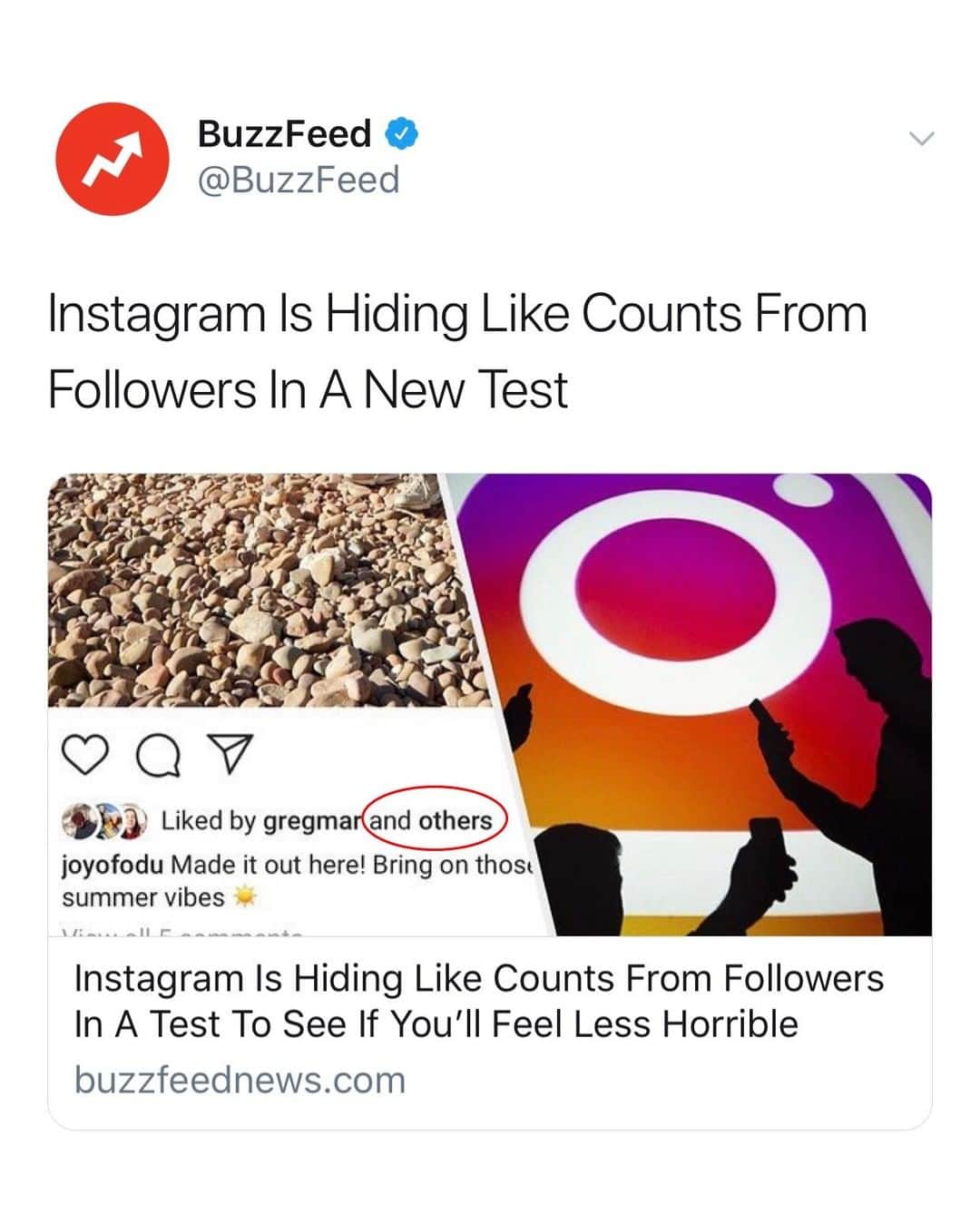 BuzzFeedさんのインスタグラム写真 - (BuzzFeedInstagram)「If you see your 'likes' start to disappear, here's why 👉 Click the link in bio to learn everything we know about the test 📲👀」5月1日 4時36分 - buzzfeed