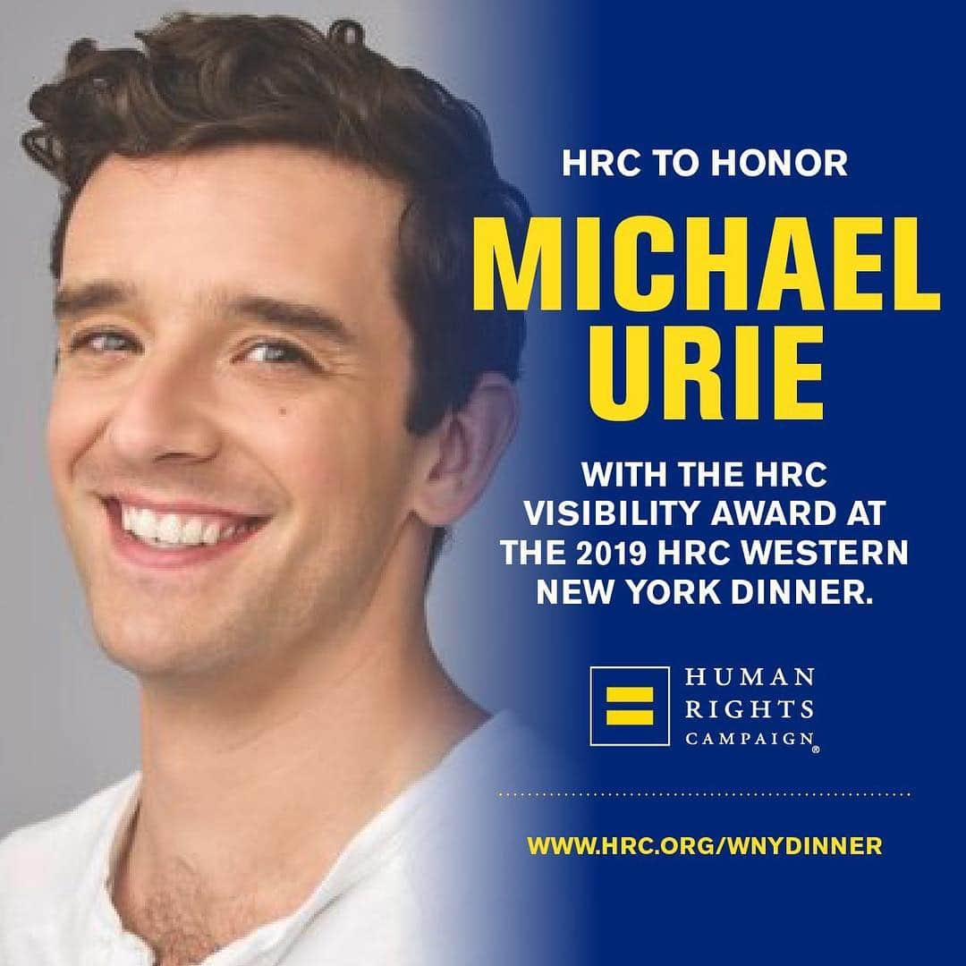 マイケル・ユーリーさんのインスタグラム写真 - (マイケル・ユーリーInstagram)「Truly honored to be recognized by this important organization. Thank you #HumanRightsCampaign for the work you do!」5月1日 6時11分 - michaelurielikesit